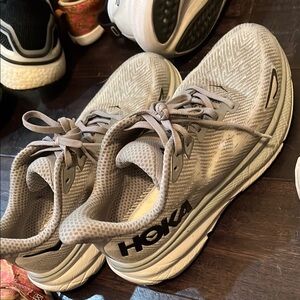 Hokas Mens 7, women’s 9